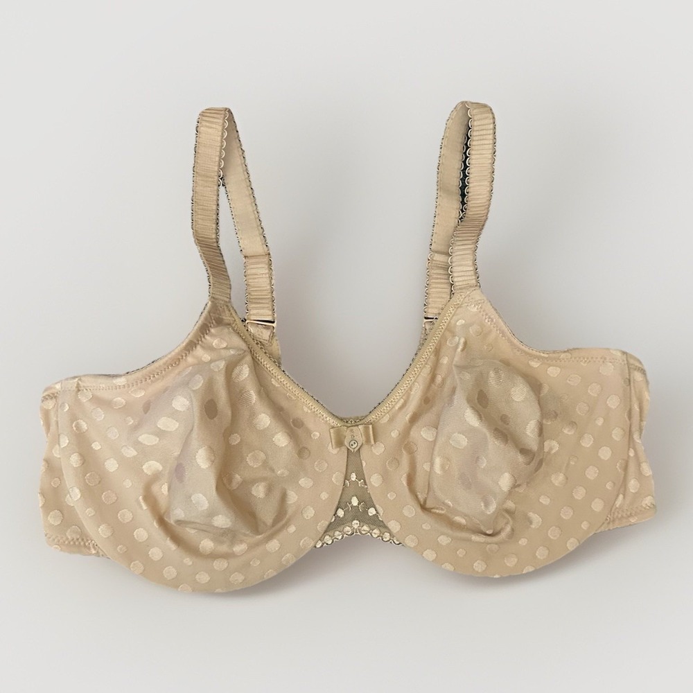 Wacoal Spot On Polka Dot Seamless Underwire Bra Support 855285 Nude 40D 40 D